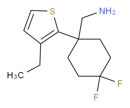 [1-(3-ethylthiophen-2-yl)-4,4-difluorocyclohexyl]methanamine