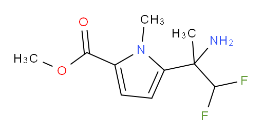 methyl 5-(2-amino-1,1-difluoropropan-2-yl)-1-methyl-1H-pyrrole-2-carboxylate