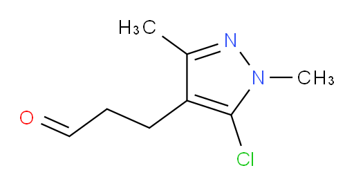 3-(5-chloro-1,3-dimethyl-1H-pyrazol-4-yl)propanal