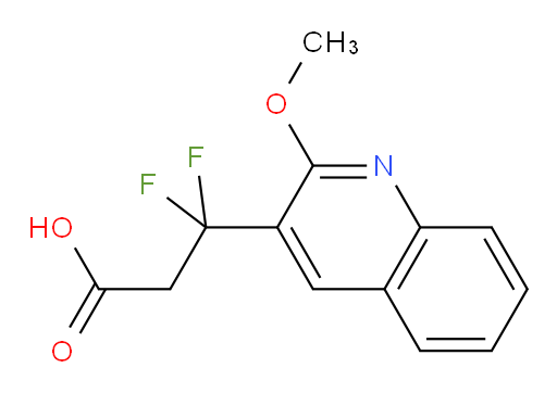 3,3-difluoro-3-(2-methoxyquinolin-3-yl)propanoic acid