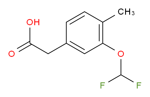 2-[3-(difluoromethoxy)-4-methylphenyl]acetic acid