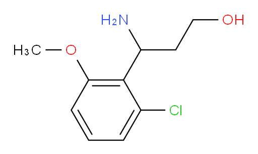 3-amino-3-(2-chloro-6-methoxyphenyl)propan-1-ol