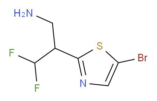 2-(5-bromo-1,3-thiazol-2-yl)-3,3-difluoropropan-1-amine