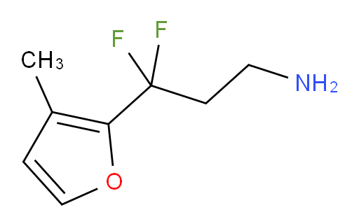 3,3-difluoro-3-(3-methylfuran-2-yl)propan-1-amine