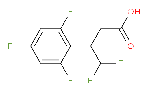 4,4-difluoro-3-(2,4,6-trifluorophenyl)butanoic acid