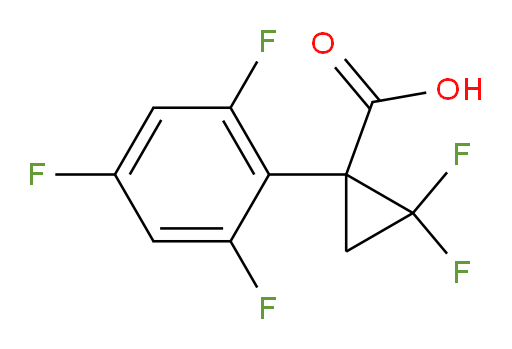2,2-difluoro-1-(2,4,6-trifluorophenyl)cyclopropane-1-carboxylic acid
