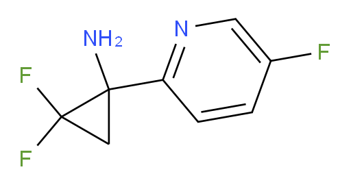 2,2-difluoro-1-(5-fluoropyridin-2-yl)cyclopropan-1-amine
