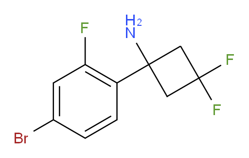 1-(4-bromo-2-fluorophenyl)-3,3-difluorocyclobutan-1-amine