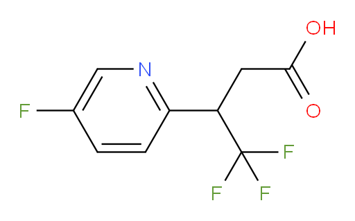 4,4,4-trifluoro-3-(5-fluoropyridin-2-yl)butanoic acid