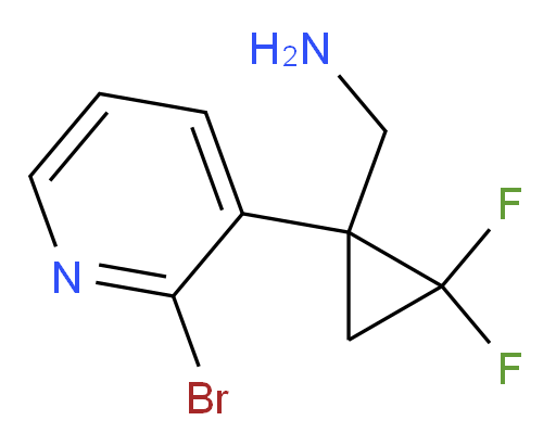 [1-(2-bromopyridin-3-yl)-2,2-difluorocyclopropyl]methanamine