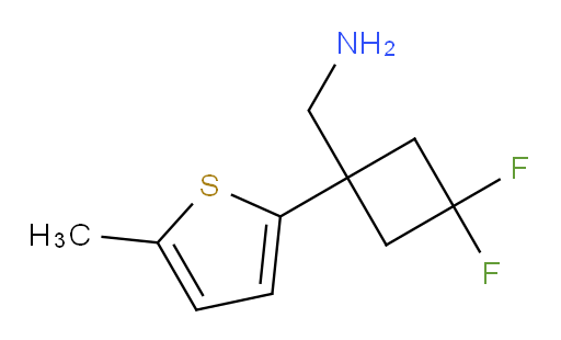 [3,3-difluoro-1-(5-methylthiophen-2-yl)cyclobutyl]methanamine