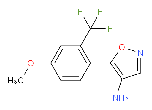 5-[4-methoxy-2-(trifluoromethyl)phenyl]-1,2-oxazol-4-amine