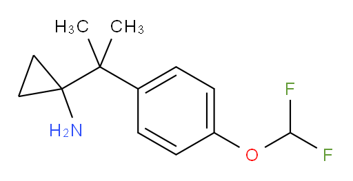 1-{2-[4-(difluoromethoxy)phenyl]propan-2-yl}cyclopropan-1-amine
