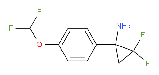 1-[4-(difluoromethoxy)phenyl]-2,2-difluorocyclopropan-1-amine