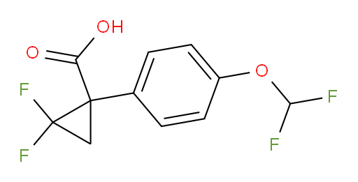 1-[4-(difluoromethoxy)phenyl]-2,2-difluorocyclopropane-1-carboxylic acid