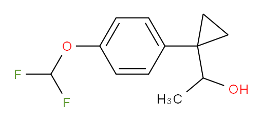 1-{1-[4-(difluoromethoxy)phenyl]cyclopropyl}ethan-1-ol