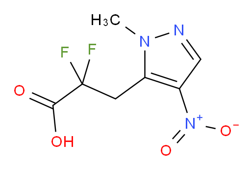 2,2-difluoro-3-(1-methyl-4-nitro-1H-pyrazol-5-yl)propanoic acid