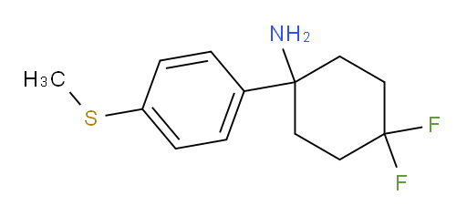 4,4-difluoro-1-[4-(methylsulfanyl)phenyl]cyclohexan-1-amine
