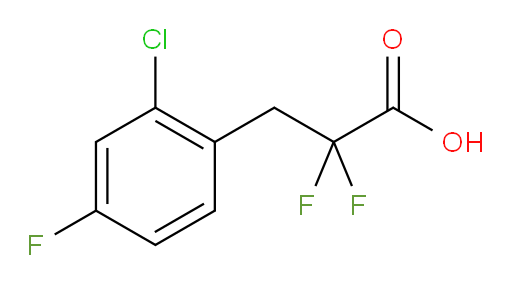 3-(2-chloro-4-fluorophenyl)-2,2-difluoropropanoic acid