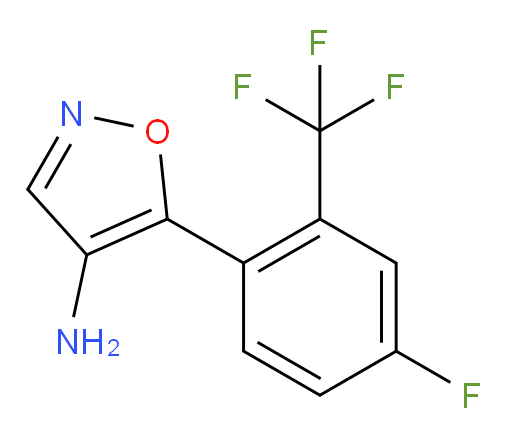 5-[4-fluoro-2-(trifluoromethyl)phenyl]-1,2-oxazol-4-amine