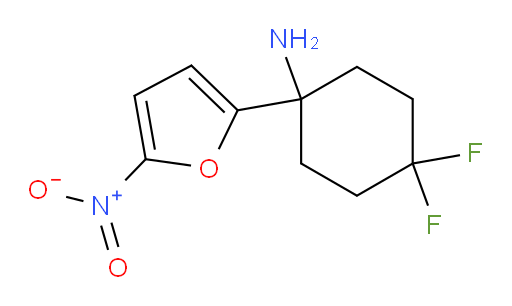 4,4-difluoro-1-(5-nitrofuran-2-yl)cyclohexan-1-amine
