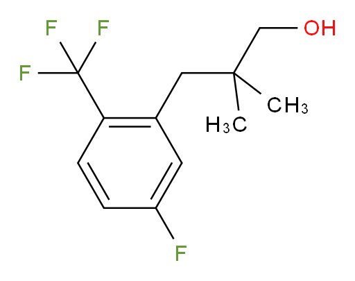 3-[5-fluoro-2-(trifluoromethyl)phenyl]-2,2-dimethylpropan-1-ol