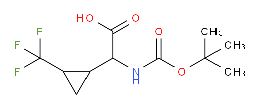 2-{[(tert-butoxy)carbonyl]amino}-2-[2-(trifluoromethyl)cyclopropyl]acetic acid