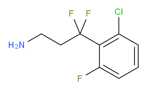 3-(2-chloro-6-fluorophenyl)-3,3-difluoropropan-1-amine
