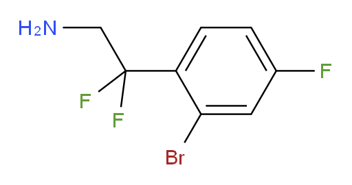 2-(2-bromo-4-fluorophenyl)-2,2-difluoroethan-1-amine