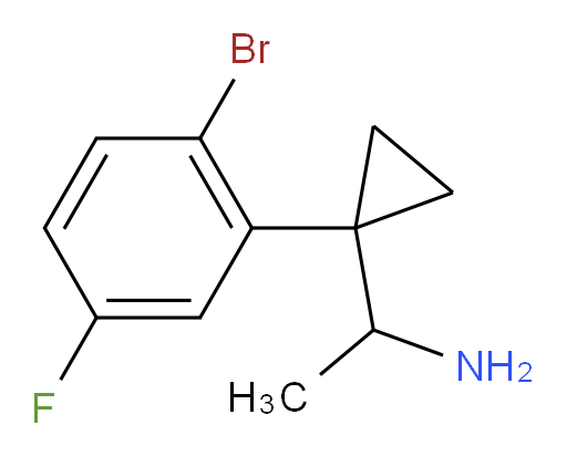 1-[1-(2-bromo-5-fluorophenyl)cyclopropyl]ethan-1-amine