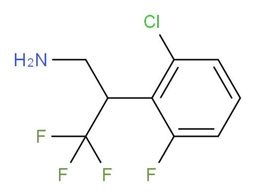 2-(2-chloro-6-fluorophenyl)-3,3,3-trifluoropropan-1-amine