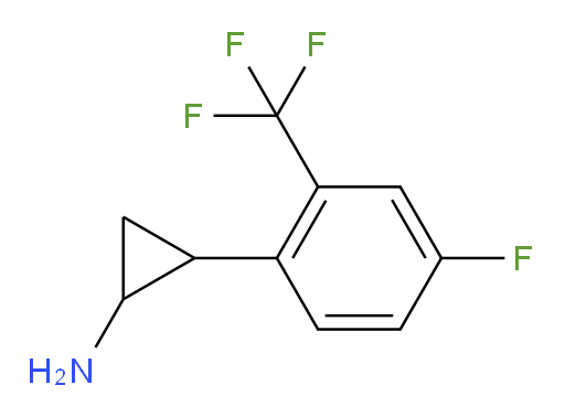 2-[4-fluoro-2-(trifluoromethyl)phenyl]cyclopropan-1-amine