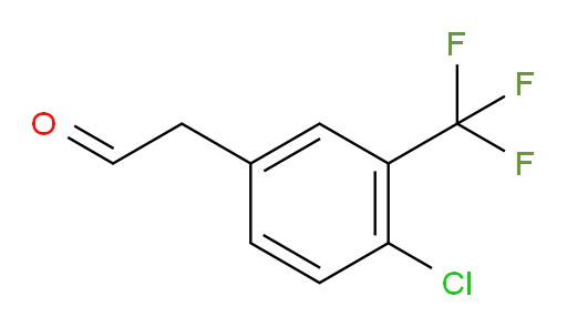 2-[4-chloro-3-(trifluoromethyl)phenyl]acetaldehyde