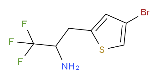 3-(4-bromothiophen-2-yl)-1,1,1-trifluoropropan-2-amine