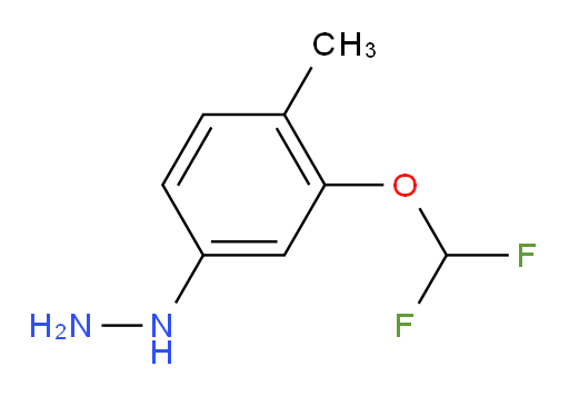 [3-(difluoromethoxy)-4-methylphenyl]hydrazine