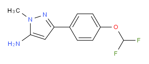 3-[4-(difluoromethoxy)phenyl]-1-methyl-1H-pyrazol-5-amine