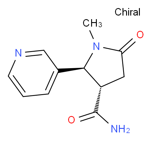 (2S,3S)-1-methyl-5-oxo-2-(pyridin-3-yl)pyrrolidine-3-carboxamide