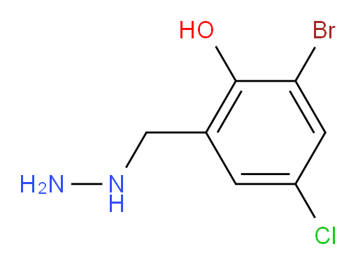 2-bromo-4-chloro-6-(hydrazinylmethyl)phenol