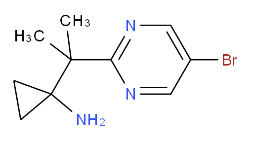 1-[2-(5-bromopyrimidin-2-yl)propan-2-yl]cyclopropan-1-amine