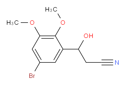 3-(5-bromo-2,3-dimethoxyphenyl)-3-hydroxypropanenitrile
