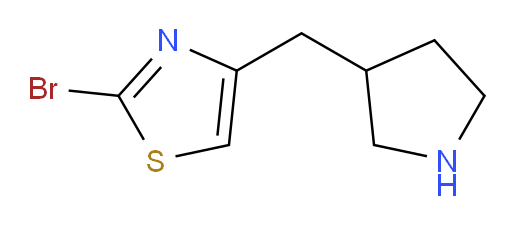 2-bromo-4-[(pyrrolidin-3-yl)methyl]-1,3-thiazole