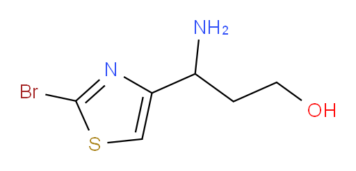 3-amino-3-(2-bromo-1,3-thiazol-4-yl)propan-1-ol