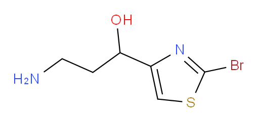 3-amino-1-(2-bromo-1,3-thiazol-4-yl)propan-1-ol
