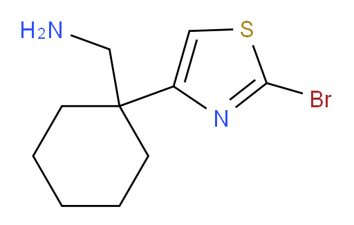 [1-(2-bromo-1,3-thiazol-4-yl)cyclohexyl]methanamine
