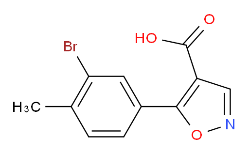 5-(3-bromo-4-methylphenyl)-1,2-oxazole-4-carboxylic acid