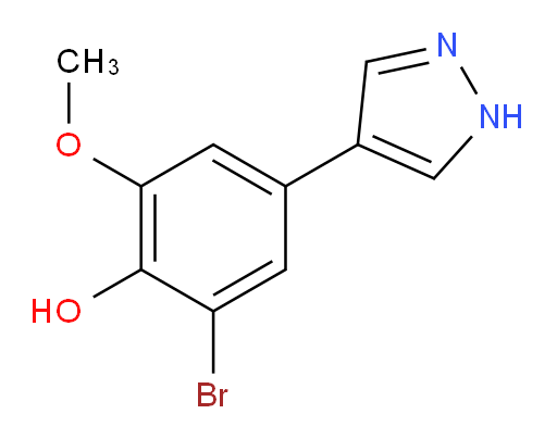 2-bromo-6-methoxy-4-(1H-pyrazol-4-yl)phenol