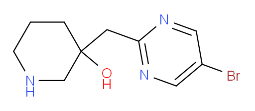 3-[(5-bromopyrimidin-2-yl)methyl]piperidin-3-ol