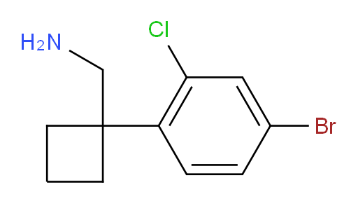 [1-(4-bromo-2-chlorophenyl)cyclobutyl]methanamine