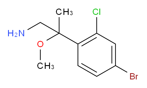 2-(4-bromo-2-chlorophenyl)-2-methoxypropan-1-amine