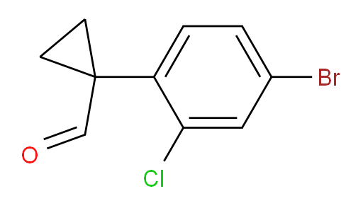 1-(4-bromo-2-chlorophenyl)cyclopropane-1-carbaldehyde